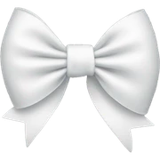 white bow sticker