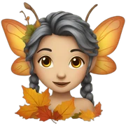autumn fairy sticker