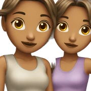 two girls sticker