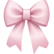 Light pink bow sticker