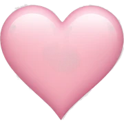 light pink heart sticker