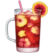 Hibiscus iced tea sticker