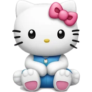 Hello kitty sitting sticker