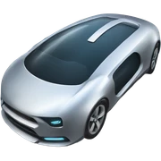 Futuristic car emoji sticker