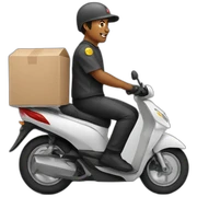 Food delivery rider. sticker