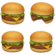 Burger sticker