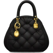 black purse with gold accent  sticker