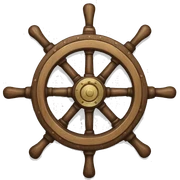 ship wheel sticker