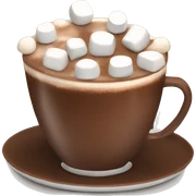 Hot chocolate with marshmallows  sticker