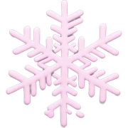 pastel pink snowflake  sticker