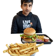 chilling with fast food sticker