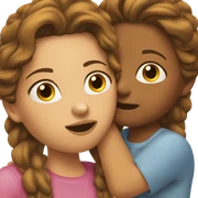 2 ladies kissing sticker