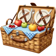 Cozy Picnic basket sticker