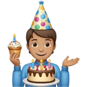 Birthday sticker