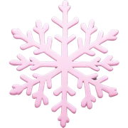 pastel pink snowflake  sticker
