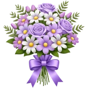 Pastel purple bouqet sticker