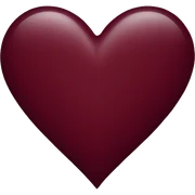 Burgundy Heart sticker