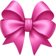 Pink bow sticker