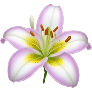 lily flower sticker