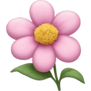pastelp pink flower sticker