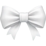 White bow sticker