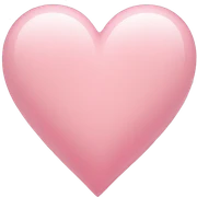 Light pink heart sticker