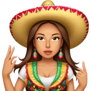 Fiestero with Sombrero sticker