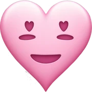 Pink pastel heart sticker