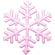 pastel pink snowflake  sticker