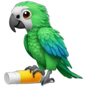 drug addicted parrot sticker