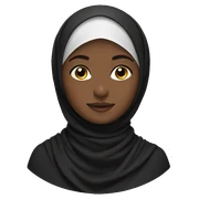 Black hijabi girl  sticker