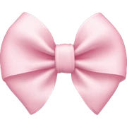 light pink bow sticker