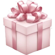 Light pink Christmas gifts under a white Christmas tree  sticker
