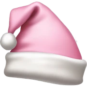 light pink santa hat sticker