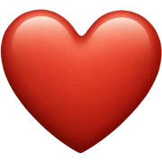 Small red heart  sticker