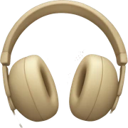 beige headphone sticker