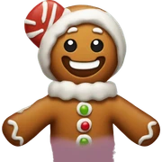 gingerbread man  sticker