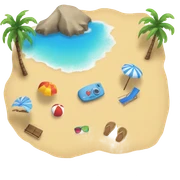 Beach sticker
