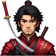 Fierce Samurai sticker