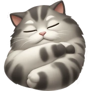 sleepy cat  sticker