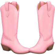 pastel pink cowgirl boots sticker