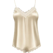 Beige silk camisole pjs sticker