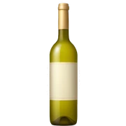 bottle white wine sticker