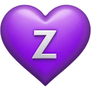 “Z” letter inside a Purple Heart sticker