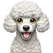 Poodle toy sticker