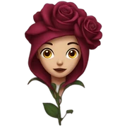 dark rose sticker