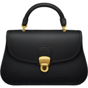 fancy black shoulder bag sticker