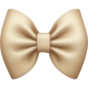 Beige bow sticker