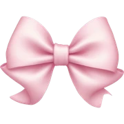 light pink bow  sticker