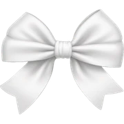 White bow sticker